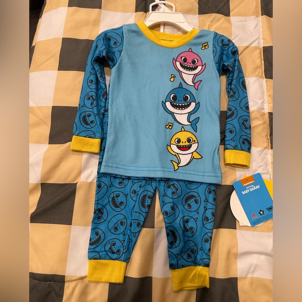 Baby shark PJs 2T